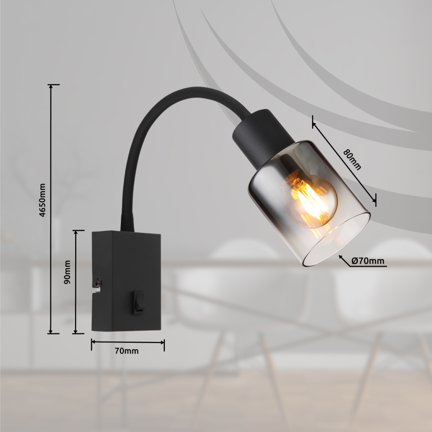 Globo - Aplique flexible 1xE14/40W/230V