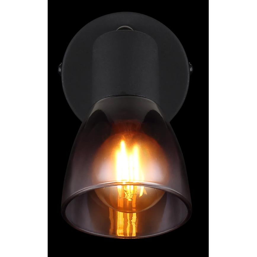 Globo - Foco de pared 1xE14/25W/230V negro