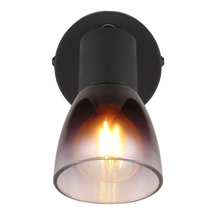 Globo - Foco de pared 1xE14/25W/230V negro