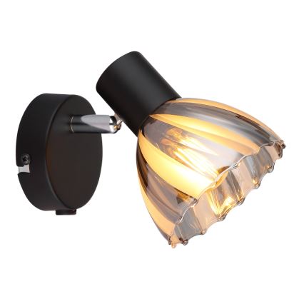Globo - Foco de pared 1xE14/40W/230V negro