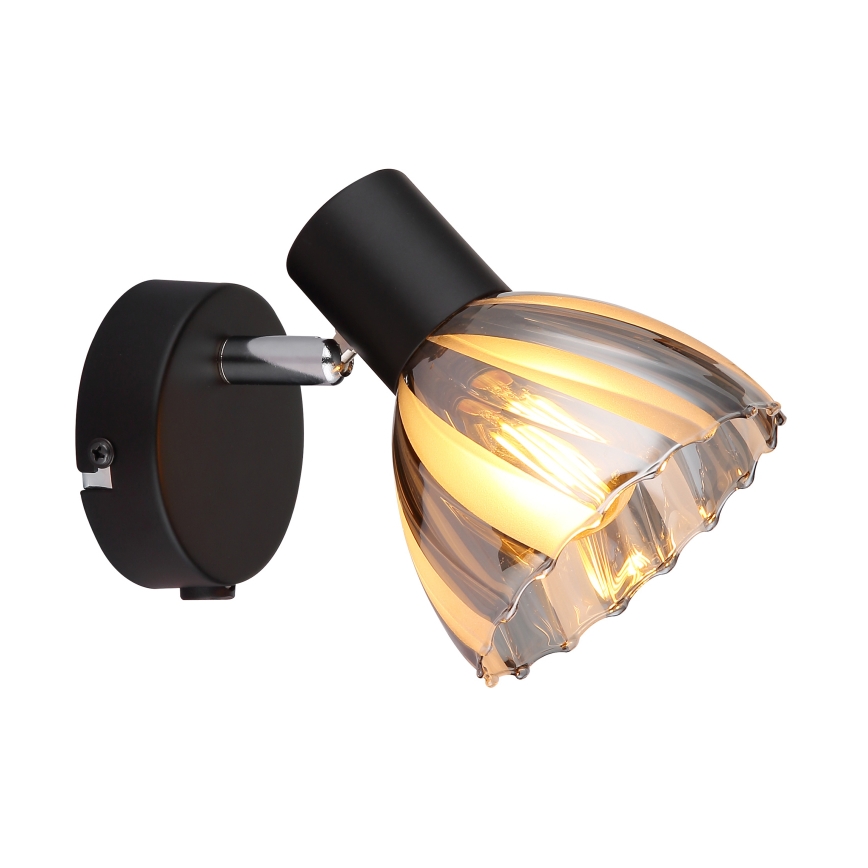 Globo - Foco de pared 1xE14/40W/230V negro