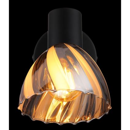 Globo - Foco de pared 1xE14/40W/230V negro