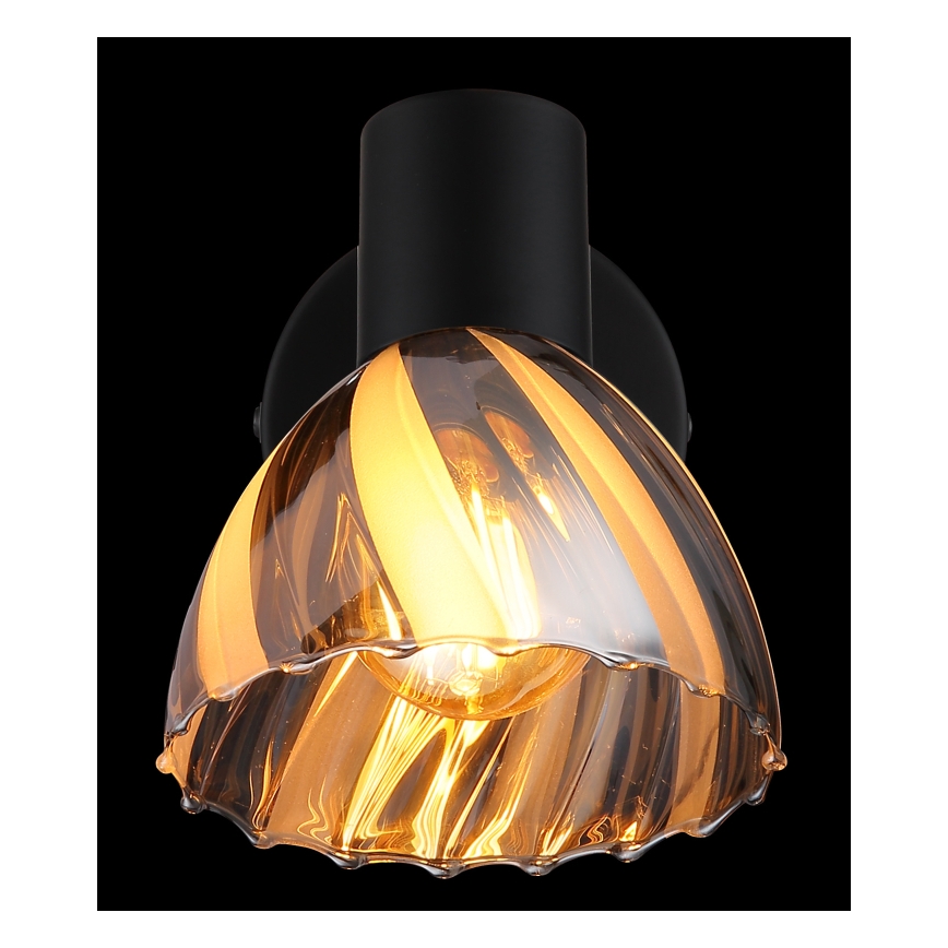Globo - Foco de pared 1xE14/40W/230V negro