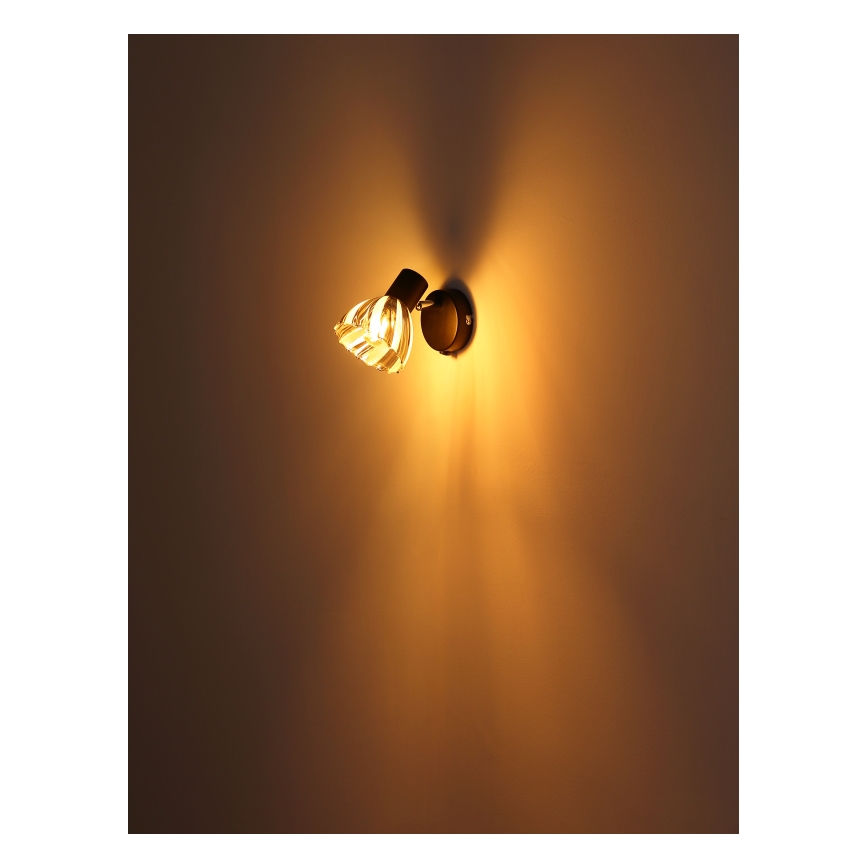 Globo - Foco de pared 1xE14/40W/230V negro