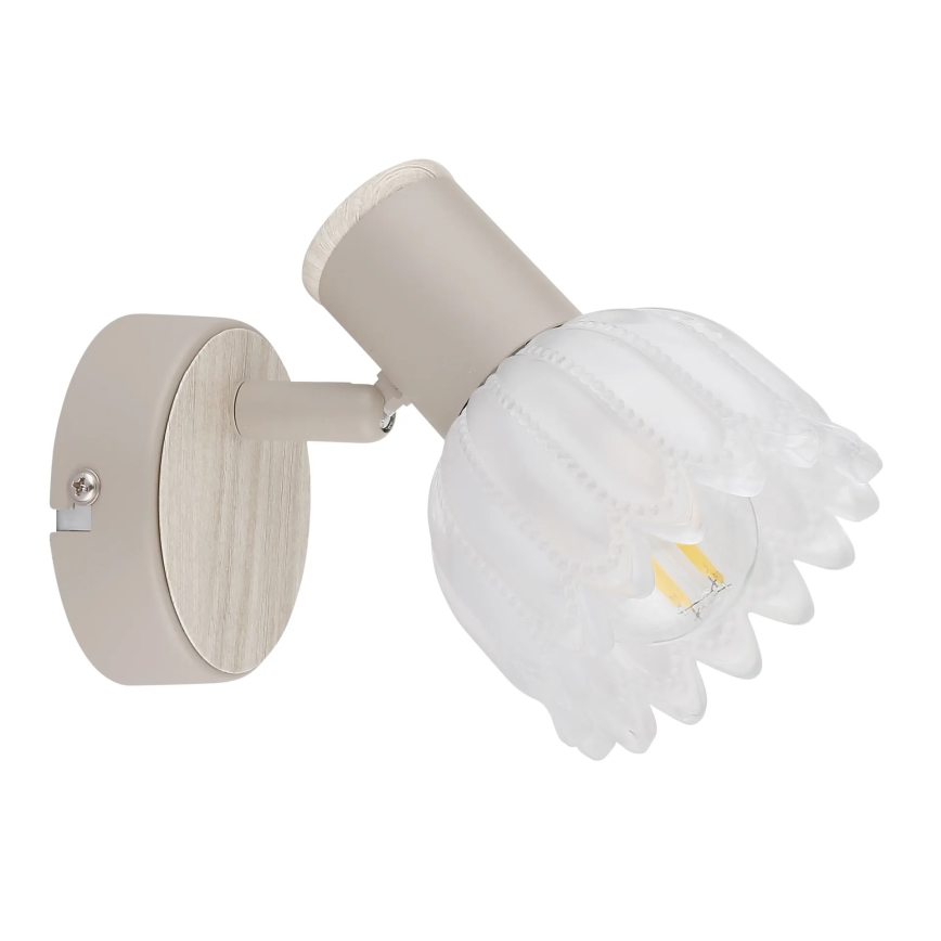 Globo - Aplique de pared con foco 1xE14/40W/230V