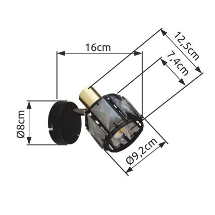 Globo - Foco de pared 1xE14/40W/230V
