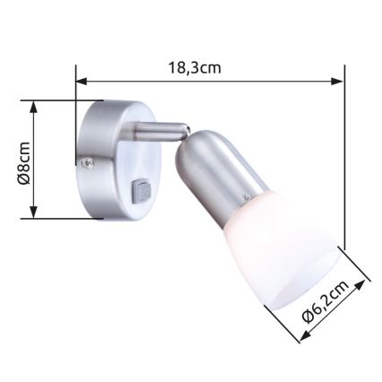 Globo - Foco de pared 1xE14/40W/230V