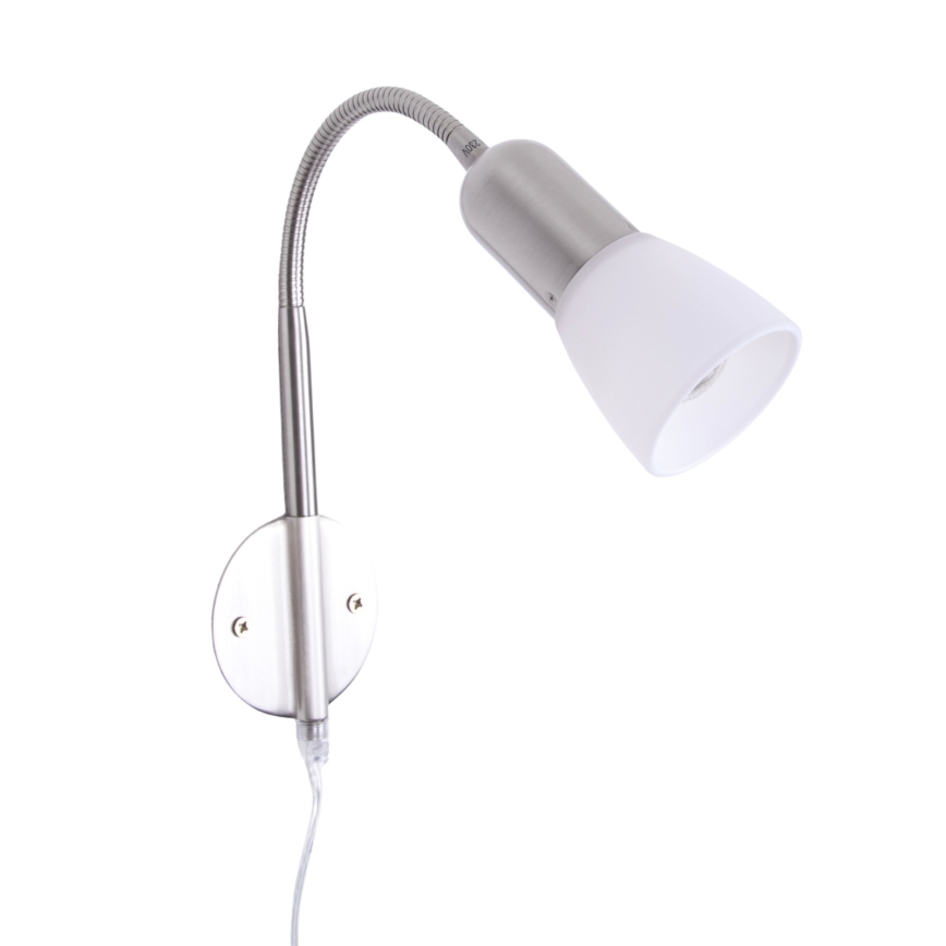 Globo - Lámpara flexible pequeña 1xE14/40W/230V cromo mate