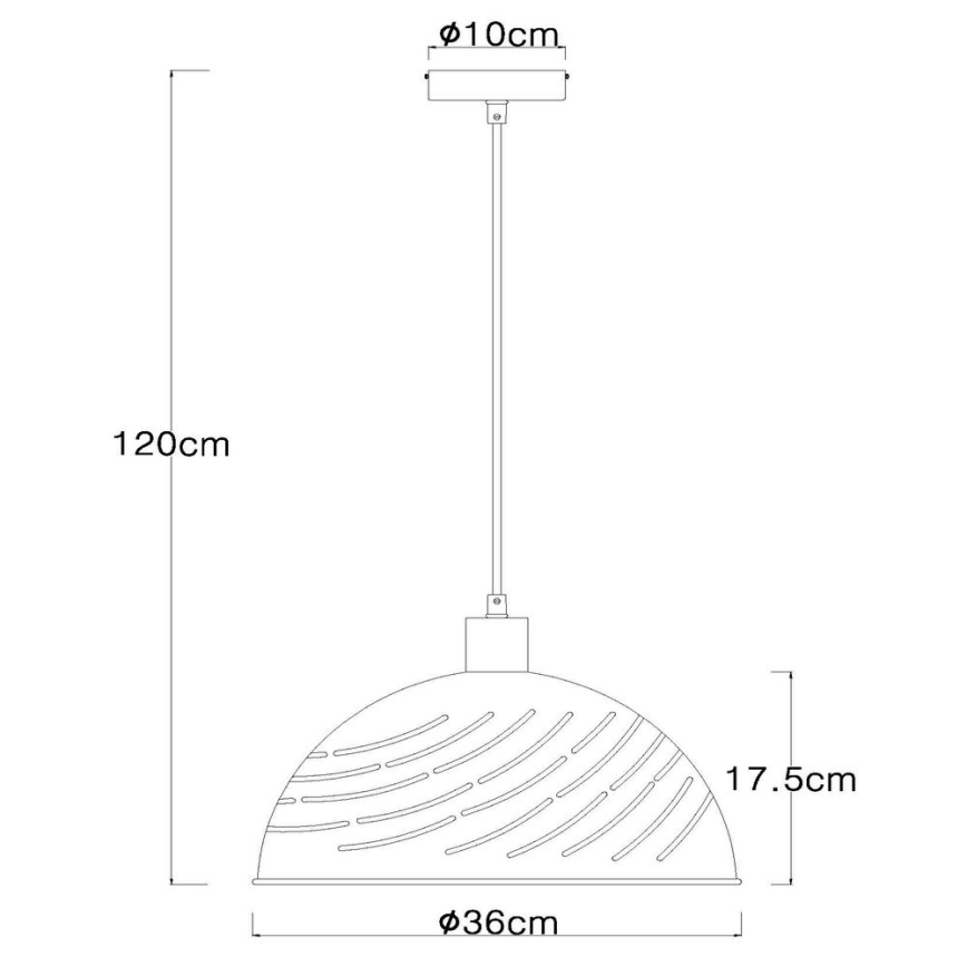 Globo - Lámpara colgante con cable 1xE27/60W/230V