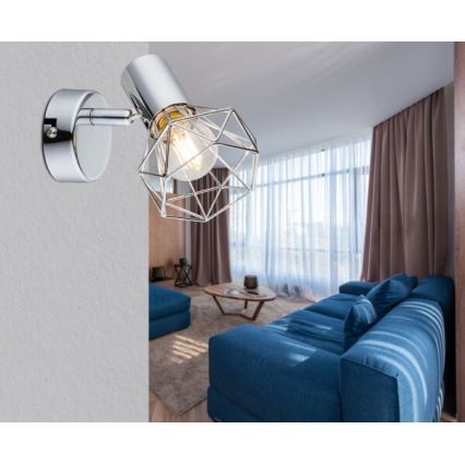 Globo - Foco de pared 1xE14/40W/230V cromo brillante