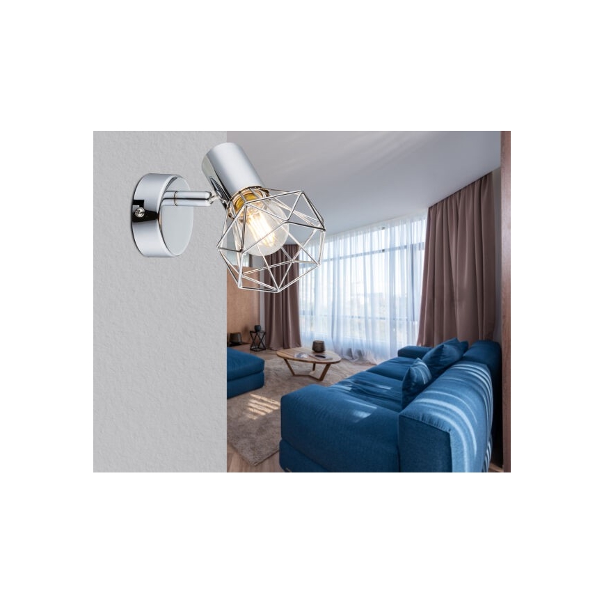 Globo - Foco de pared 1xE14/40W/230V cromo brillante
