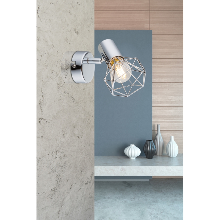 Globo - Foco de pared 1xE14/40W/230V cromo brillante