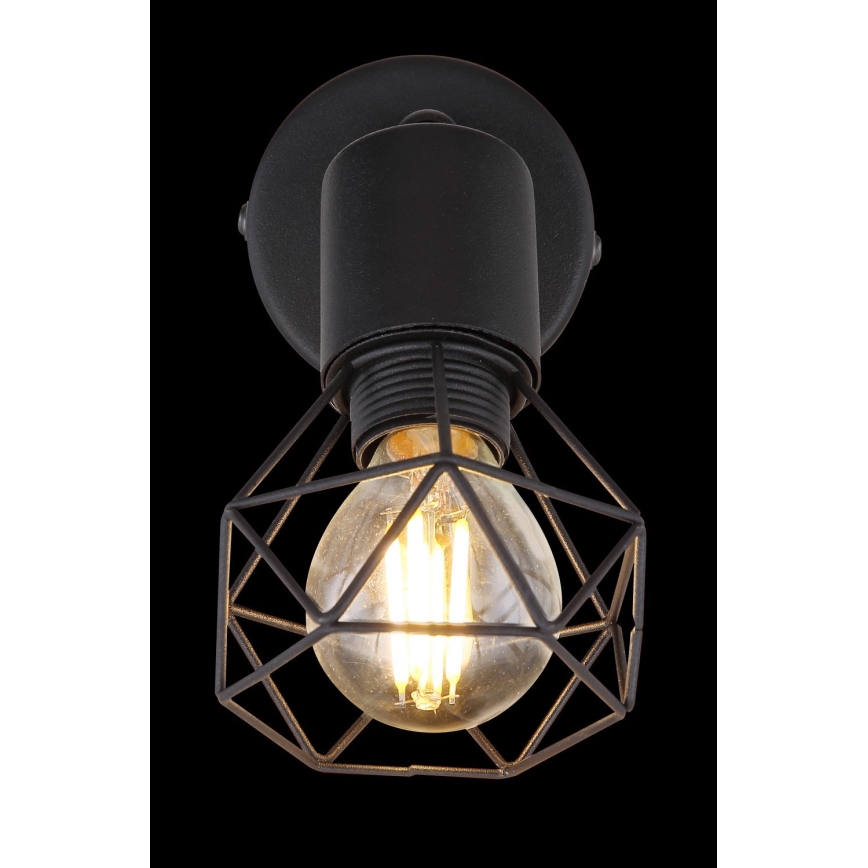 Globo - Foco de pared 1xE14/40W/230V negro