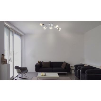 GLOBO 54921-5 - Lámpara de techo LOTHAR 5xE14/40W/230V