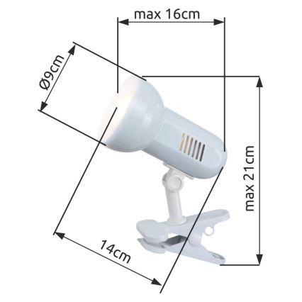 Globo 5496 - Lámpara de mesa BASIC 1xE27/40W