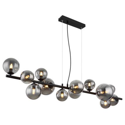 Globo - Lámpara LED colgante 13xG9/3,5W/230V ahumado/negro