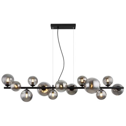 Globo - Lámpara LED colgante 13xG9/3,5W/230V ahumado/negro