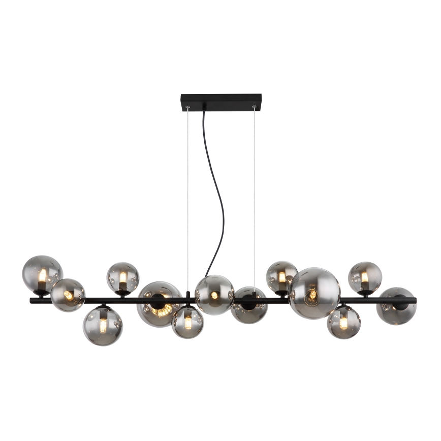 Globo - Lámpara LED colgante 13xG9/3,5W/230V ahumado/negro