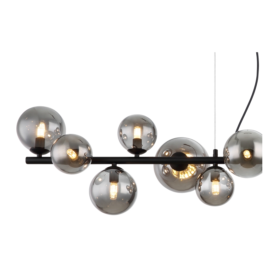 Globo - Lámpara LED colgante 13xG9/3,5W/230V ahumado/negro