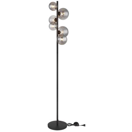 Globo - Lámpara LED de pie 6xG9/3,5W/230V ahumado/negro