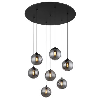 Globo - Lámpara LED colgante 7xG9/3,5W/230V ahumado/negro