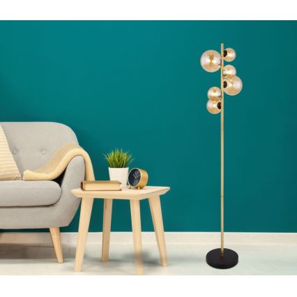 Globo - Lámpara LED de pie 6xG9/3W/230V latón