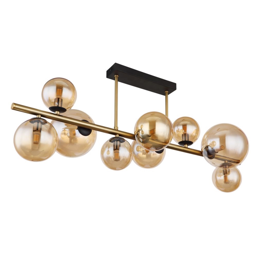 Globo - Lámpara colgante LED en barra 9xG9/3W/230V latón