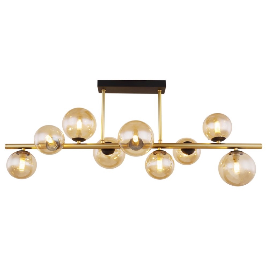 Globo - Lámpara colgante LED en barra 9xG9/3W/230V latón