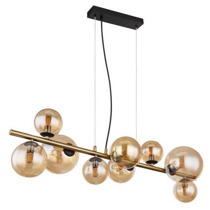 Globo - Lámpara LED colgante 9xG9/3W/230V latón