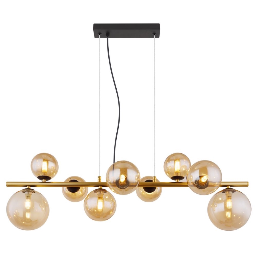 Globo - Lámpara LED colgante 9xG9/3W/230V latón
