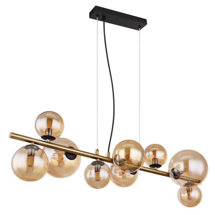 Globo - Lámpara colgante LED en cable 9xG9/3W/230V latón