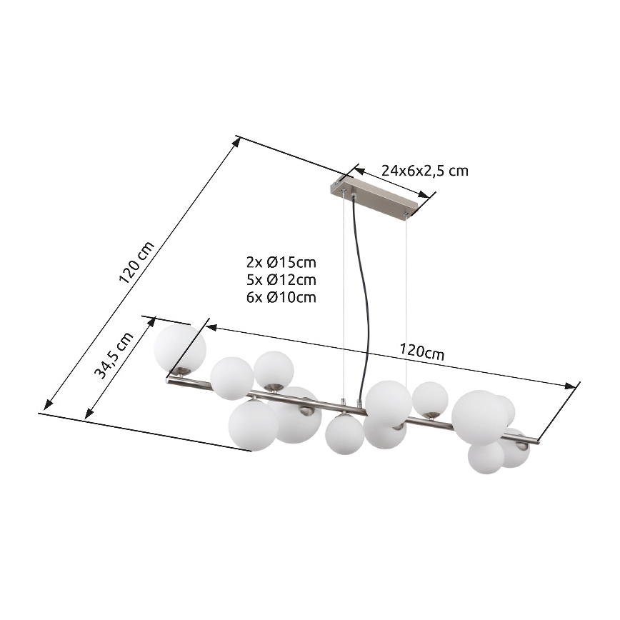 Globo - Lámpara LED de pie 13xG9/3,5W/230V blanco