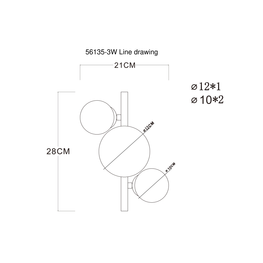 Globo - Lámpara de techo LED RIHA 3xG9/3,5W/230V cromo mate