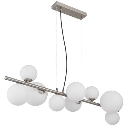 Globo - Lámpara LED colgante 9xG9/3W/230V cromo mate