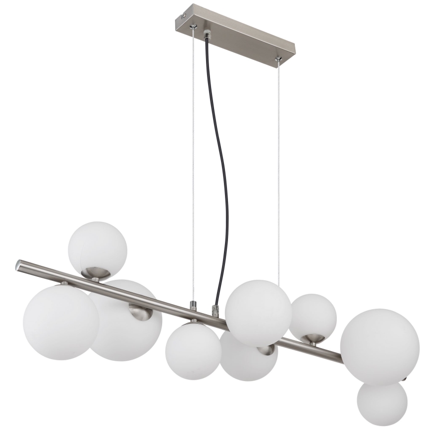 Globo - Lámpara LED colgante 9xG9/3W/230V cromo mate