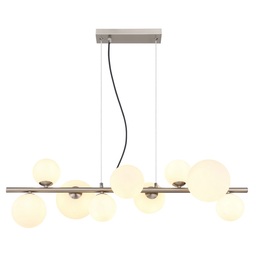 Globo - Lámpara LED colgante 9xG9/3W/230V cromo mate