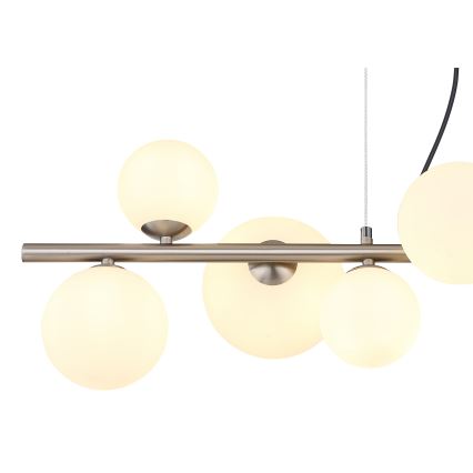 Globo - Lámpara LED colgante 9xG9/3W/230V cromo mate