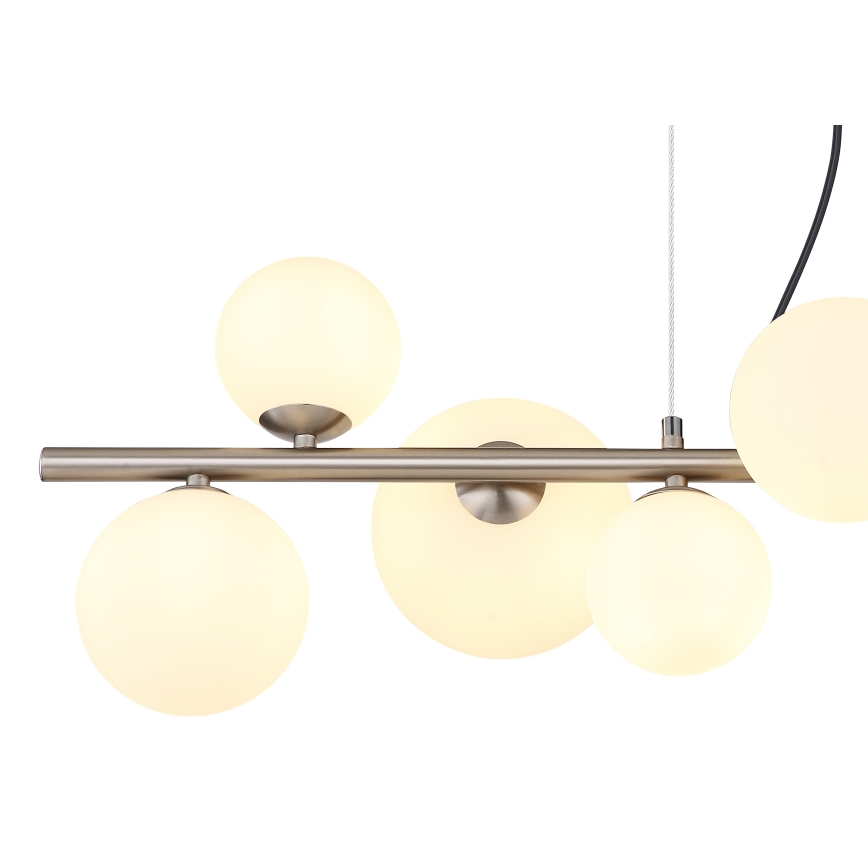 Globo - Lámpara LED colgante 9xG9/3W/230V cromo mate