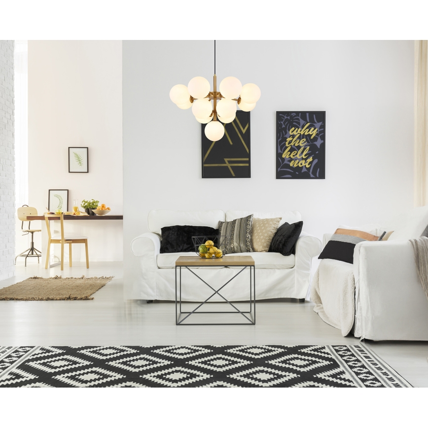 Globo - Lámpara colgante 13xG9/5W/230V diá. 56 cm dorado