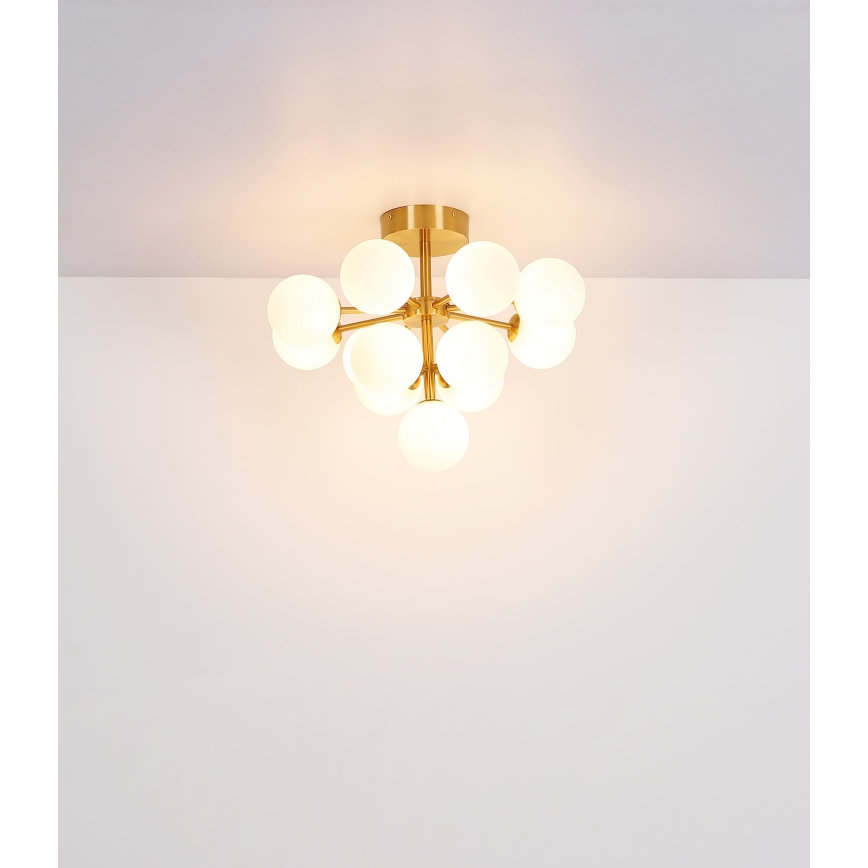 Globo - Lámpara de techo 13xG9/5W/230V diá. 56 cm dorado