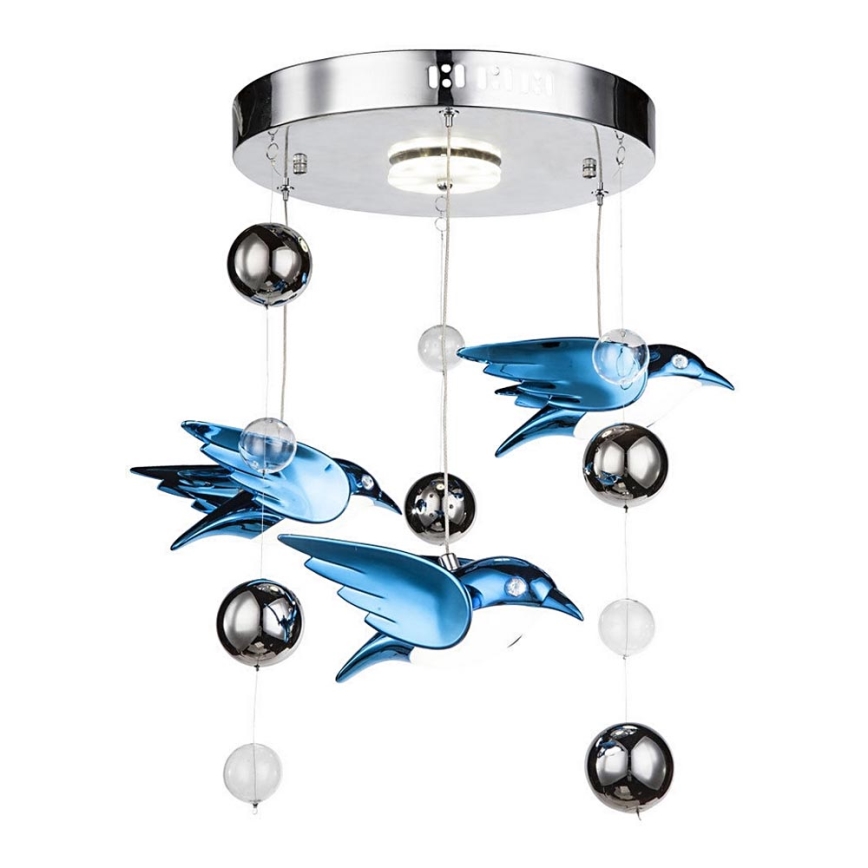 Globo 56671-4D - LED Lámpara colgante infantil BIRDS 4xLED/6W/230V