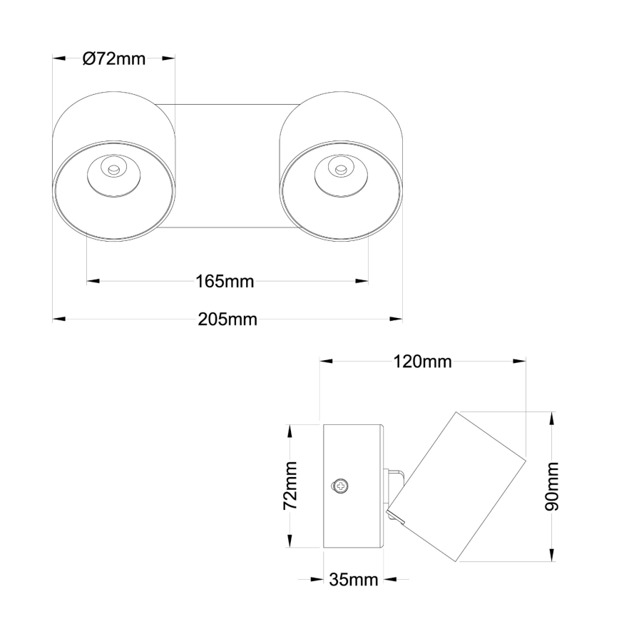 Globo - Foco LED 2xLED/6W/230V
