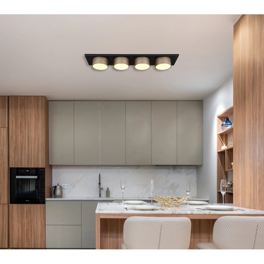 Globo - Luminaria de techo LED/40W/230V 3000K 86x20 cm latón