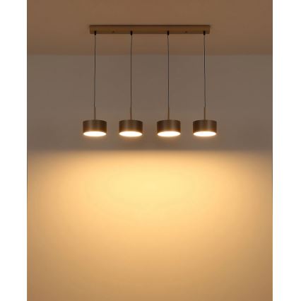 Globo - Lámpara colgante LED con cable LED/40W/230V 3000K latón