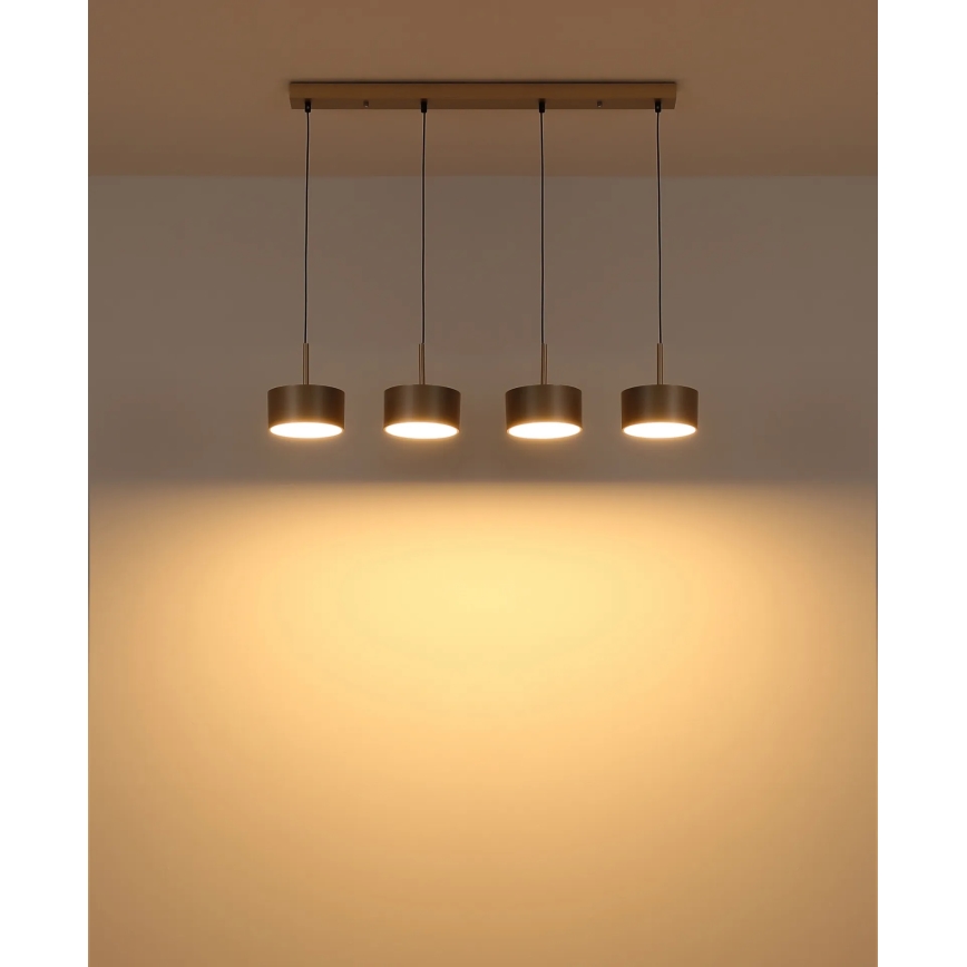 Globo - Lámpara colgante LED con cable LED/40W/230V 3000K latón