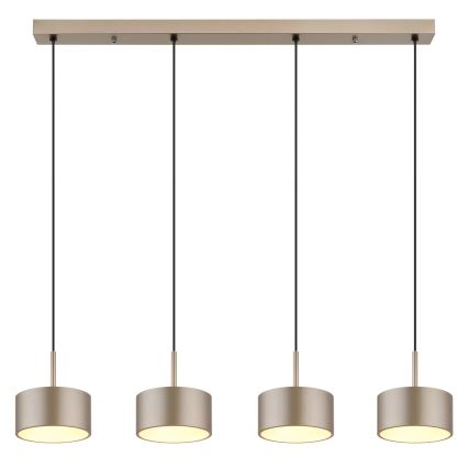 Globo - Lámpara colgante LED con cable LED/40W/230V 3000K latón