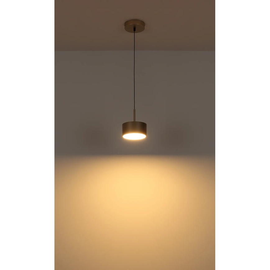 Globo - Lámpara colgante LED con cable LED/12W/230V 3000K Ø 15 cm latón