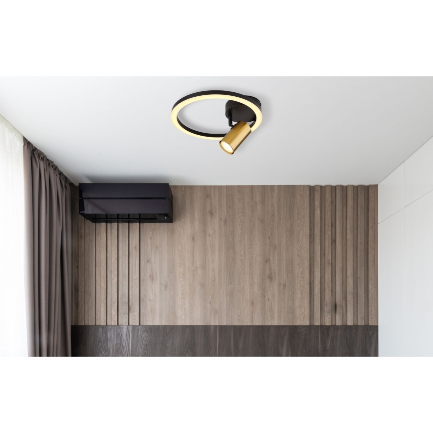 Globo - Foco LED de pared 1xGU10/5W/230V + LED/12W/230V