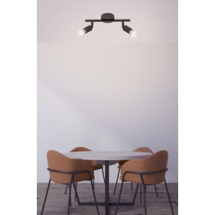 Globo - Foco LED 2xGU10/3W/230V negro