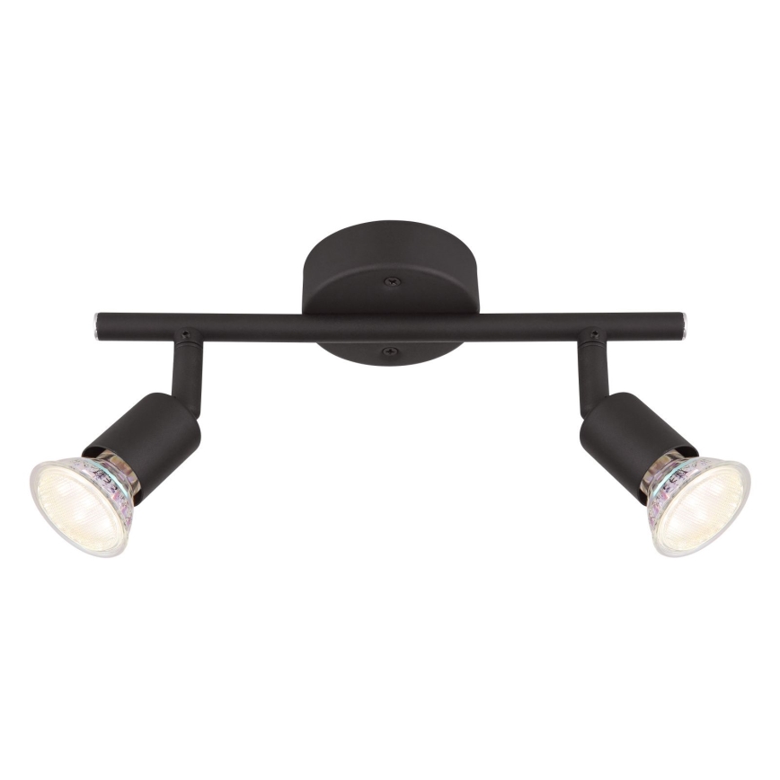 Globo - Foco LED 2xGU10/3W/230V negro